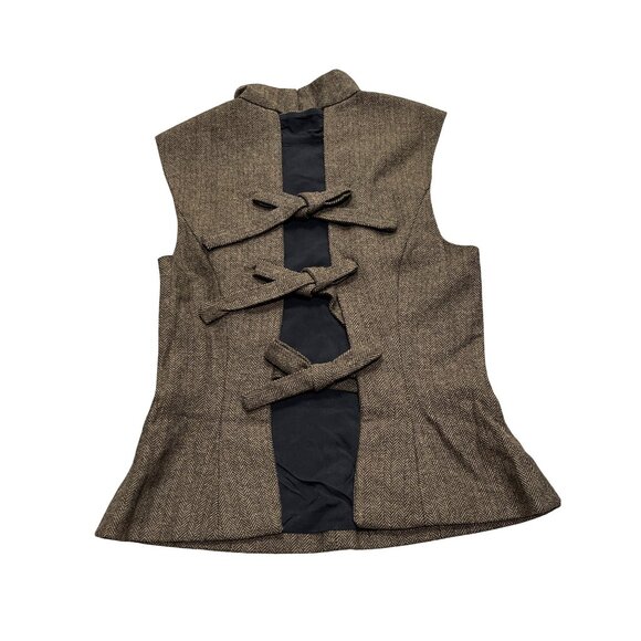 Reformation x Kacey Musgraves Sutton Tie Back Sleeveless Wool Blend Top Sz 2 NEW - Picture 5 of 6